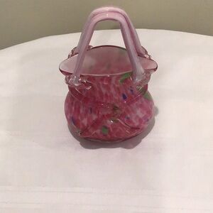 Catherine art glass style handbag vase